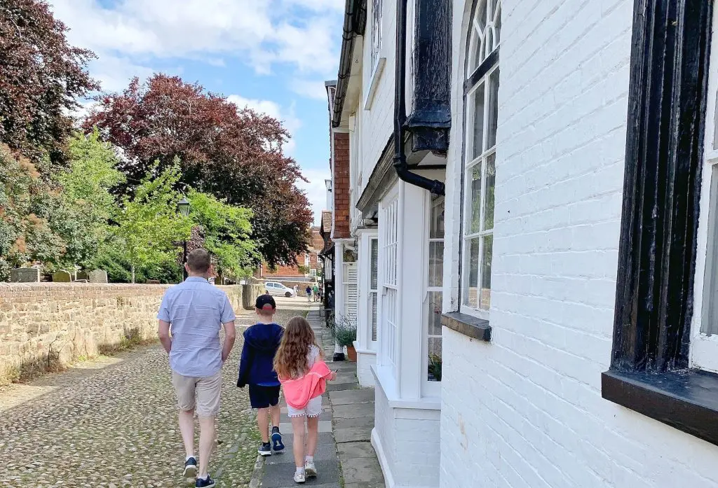 Searching around Rye for the next clue on our Treasure Trails Murder Mystery Trail
