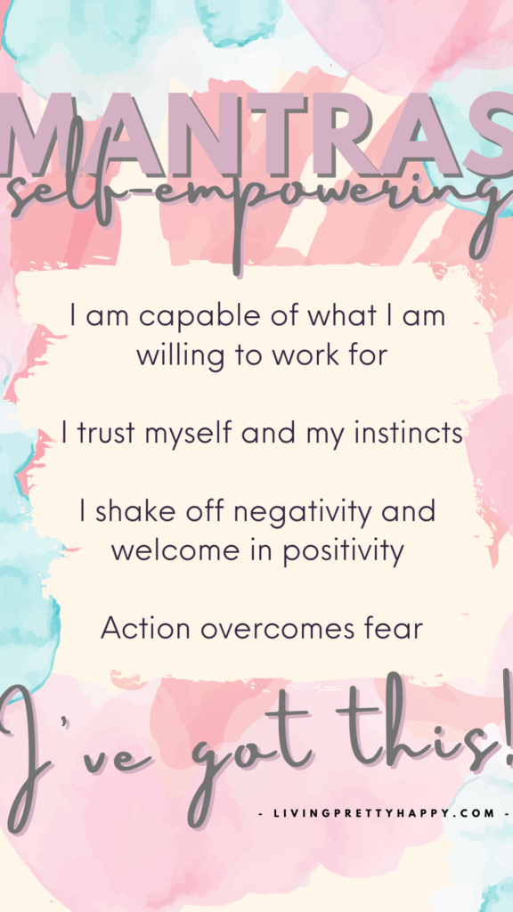 Mantras for self-empowerment. Motivational affirmations to empower you forward #empowerment #mantras #affirmations
