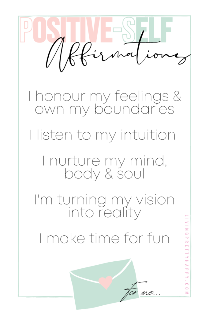 Positive Self Affirmations. Access over 100 positive affirmations & mantras on our affirmations page designed to boost your mood, empower you and encourage you to live life happier! #affirmations #mantras #positiveaffirmations #selfloveaffirmations