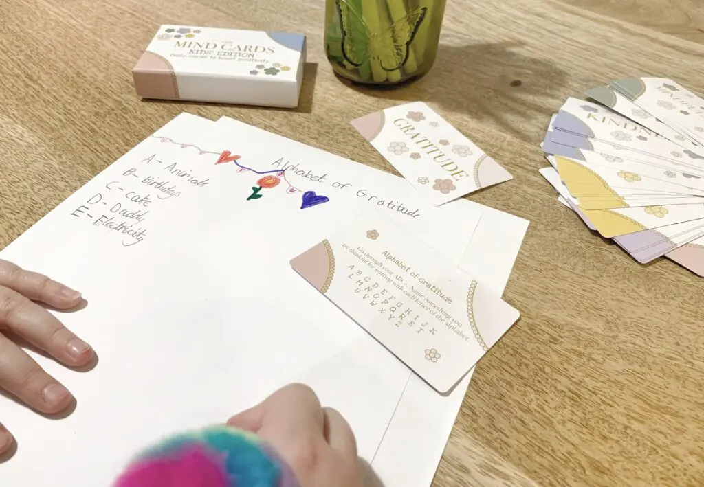 Mind Cards Kids' Edition Alphabet of Gratitude Activity