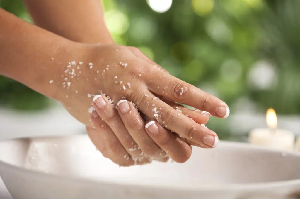Exfoliate your hands at 1-2 times per week as part of a good hand care routine