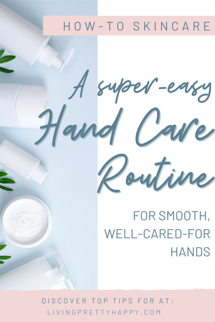 A super easy hand care routine for smooth well-cared-for hands. Learn how to look after your hands and get them looking and feeling amazing. Full of tops tips and advice #handcare #handcareroutine #skincare #skincareadvice