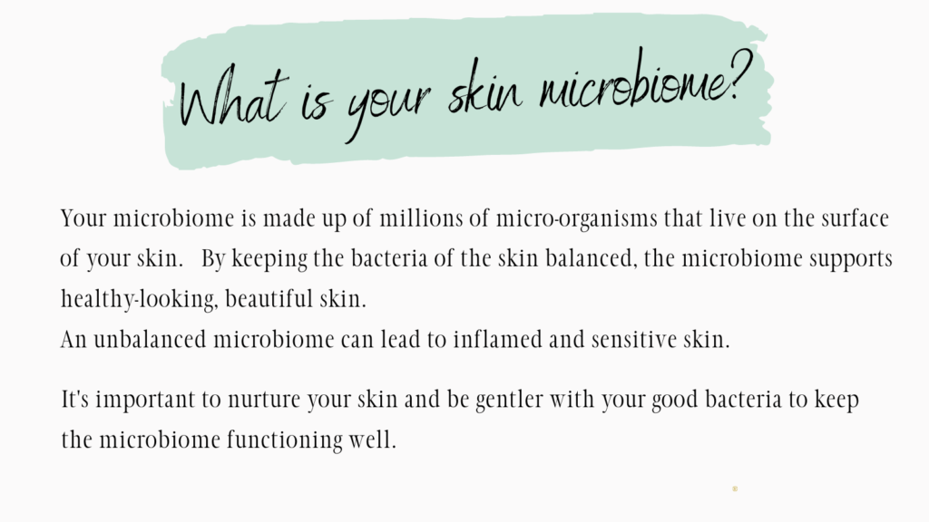 What is your skin microbiome infographic