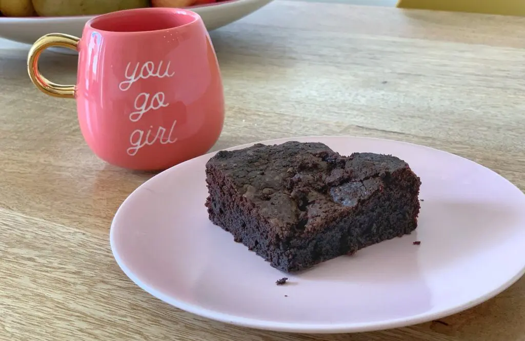 A yummy brownie mindfully baked