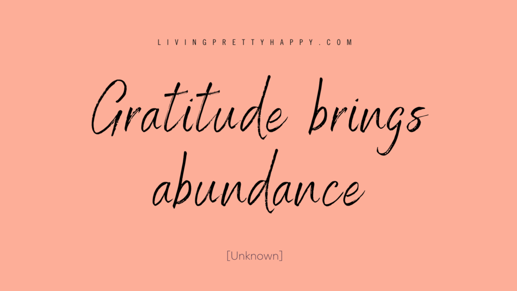 Time to adopt an attitude of gratitude quote