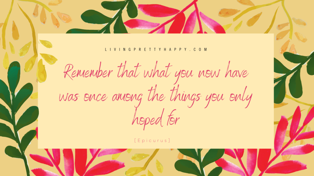 Epicurus Gratitude Quote