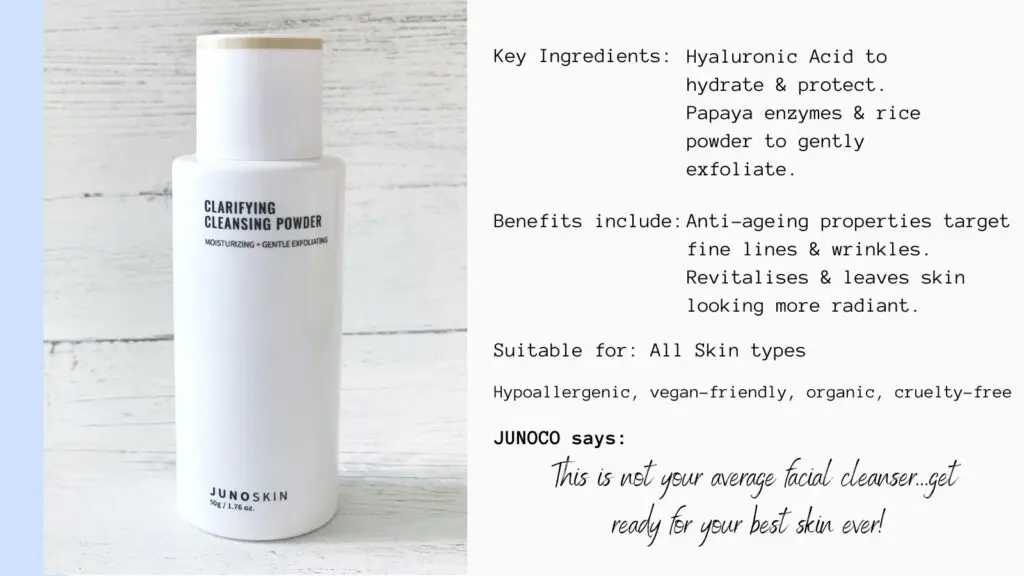 JUNOCO Clarifying Cleansing Powder review