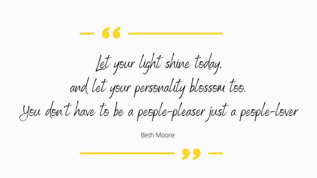 Benefits of not people-pleasing quote