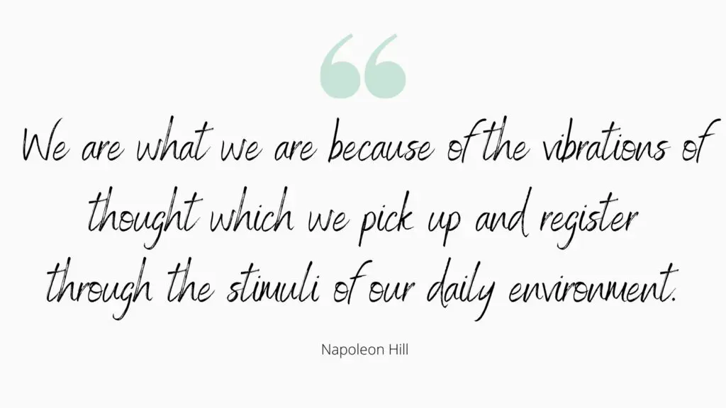 Napoleon Hill Quote About Protecting Your Energy