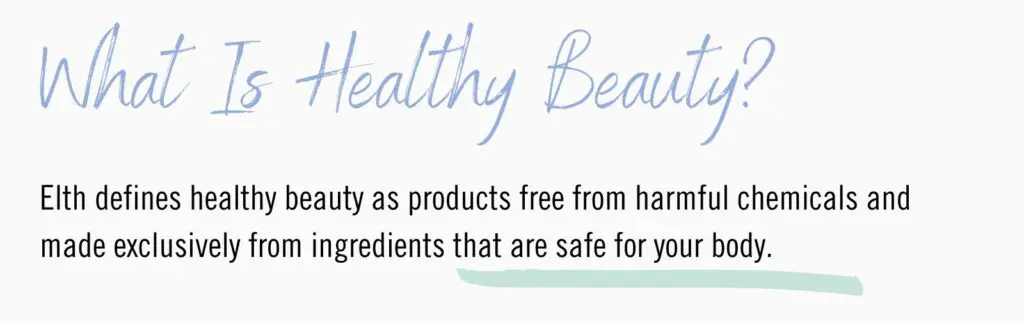 What is healthy beauty?