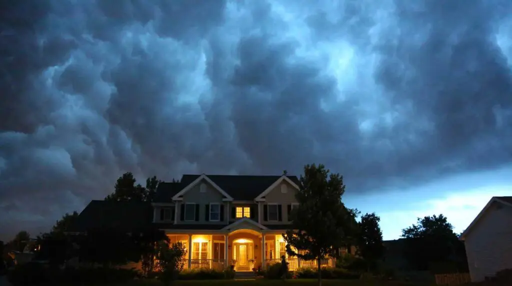 Home in bad weather