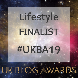 UK Blog Awards 2019 Lifestyle Finalist Badge