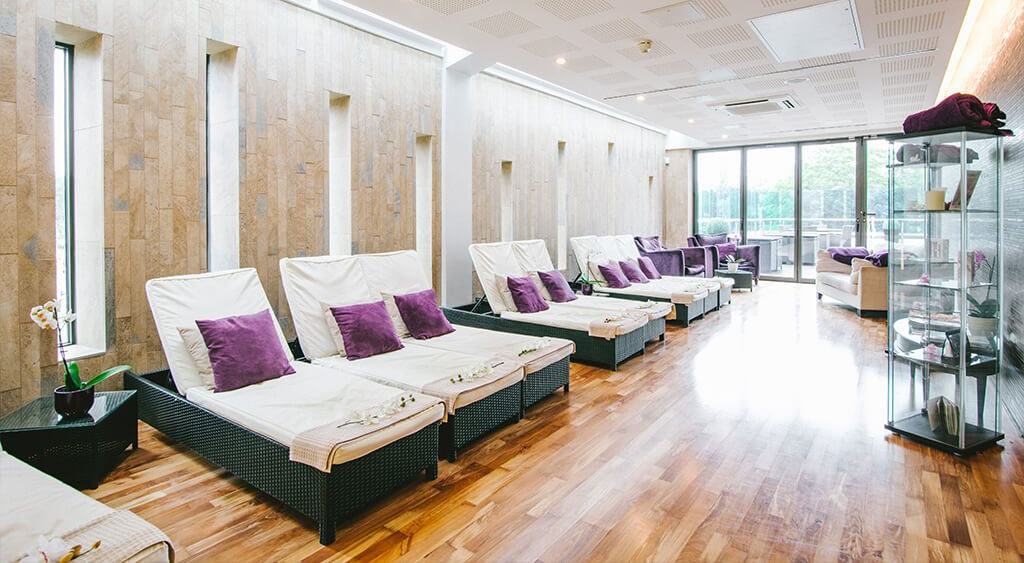 The rise of the leisure centre spa (Verulamium Spa, St Albans). Image of relaxation room at Verulamium Spa St Albans