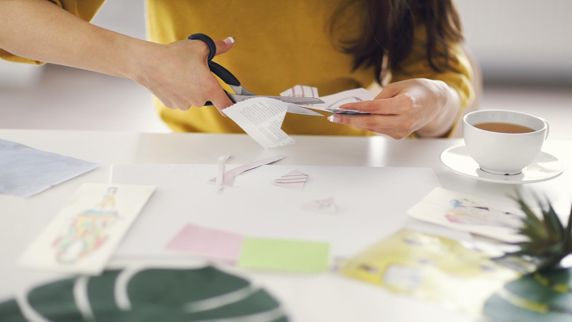 Collect pictures, words & photos in order to create your vision board