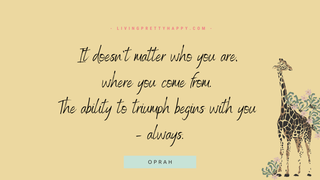 Oprah Motivational Empowering Quote