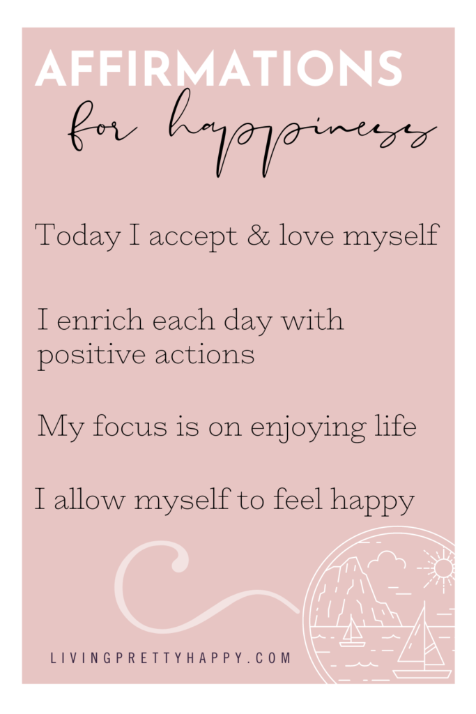 Affirmations for happiness. Uplifting, positive affirmations to help boost your mood #affirmations #mantras
