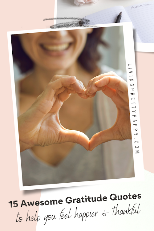 15 Gratitude Quotes to help you feel grateful and thankful and happier