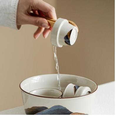 Warming the teaware